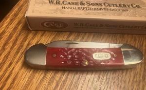 CASE XX DOTS CANOE RED BONE MINT 