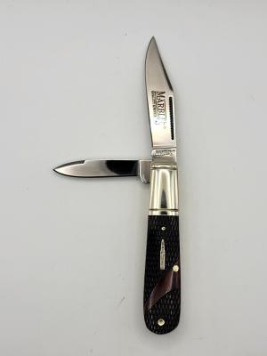 Marbles MR684 Bullet Barlow pocket Knife  Checkered Bone Handle  51