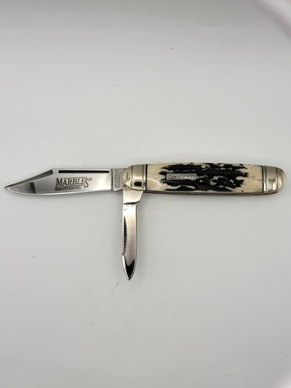 Marbles MR475 Cattlemans Jack Folding Knife Black Stag    #54