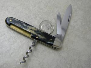 E Bruckmann Ohligs Germany Corkscrew Utility Pen Knife C 1891-1956