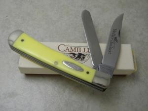 Camillus New York USA Yello-Jaket 717 Delrin Trapper Knife NIB