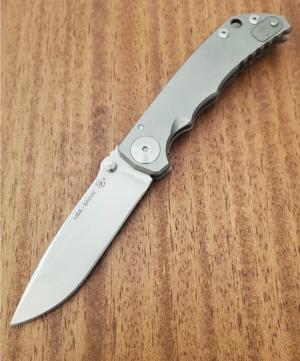 Spartan Blades 4 Harsey Folder SF5SW Stonewashed Titanium Mint Condition