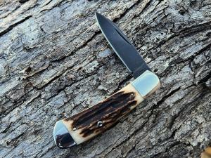 JEFF PEARCE CUSTOM A2 ETCHED SAMBAR STAG MINI ZULU 