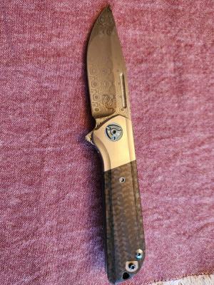 Reate Liong Mah Design Lanny V2 Damascus Knife