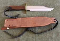 Greg Wall Custom Walnut Bowie Knife New