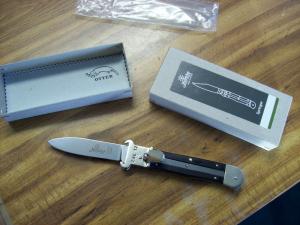 Hubertus Knife Shellpuller Patronenzieher Solingen Large Size 11 Exotic Black Ebonywood UNUSED NIB