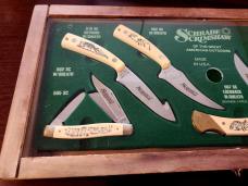 Vintage 1992 Schrade Scrimshaw of the Great American Outdoors Display