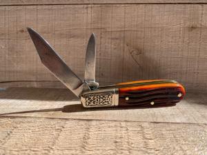 Schrade Model 206 Barlow with Amber Colored Winterbottom Bone Handles