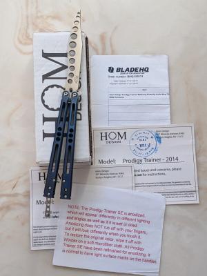 NIB Titanium Jerry Hom Prodigy Balisong Trainer OG From 2014