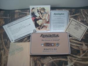 2011 Remington USA RS4773 R6 BOY SCOUT POCKET KNIFE NIB WITH PAPERS 