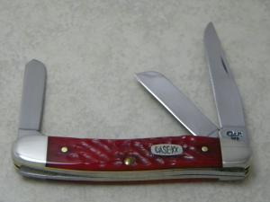 Case XX USA 3 Dot 1987 Red Bone 6318 Stockman Knife 