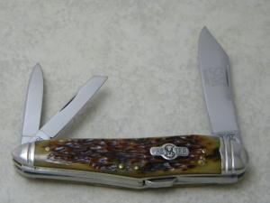 Schatt amp Morgan New York 2008 Bone 043081 Premier Lockback Whittler Knife