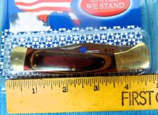 VINTAGE 911 UNITED WE STAND PLEDGE OF ALLEGANCE FROSTWOOD KNIFE UNOPENED