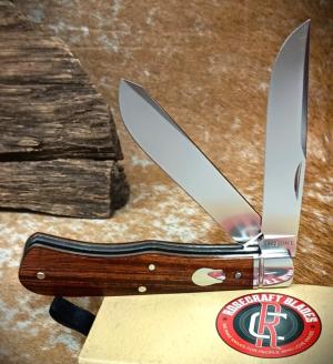 New Release RoseCraft Blades Cockleburr Creek Trapper RCT019 RoseWood Covers D2 Blades