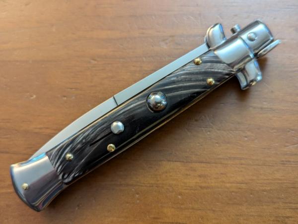 FRANK BELTRAME 23CM 9" BAYONET STILETTO BUFFALO HORN...NEW 