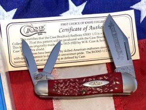 Case xx Case Classic 1992 Whittler Knife w Sweet Red Bone Handles -one of 73 -NOS w COA Orig Box