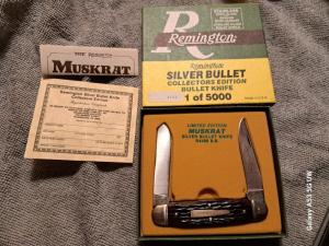 Remington Silver Bullet Muskrat Knife; Sterling Shield Collectors Edition; Like New in Box