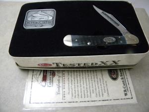 Case XX 1 Dot 61549 L Bone Case Collectors Club Lockback Knife - New in Tin