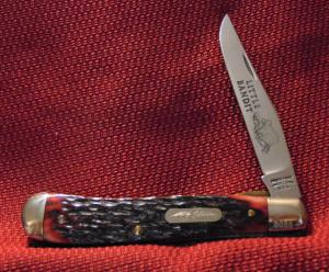 PARKER-FROST LITTLE BANDIT RED BONE LINER LOCK-MADE BY SCHRADE 0088 1978  MONEY ORDER OR CHECK 