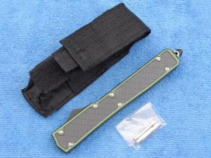 New 105quot Dagger Blade OTF T6-6061 Army Green handles with carbon fiber insert 