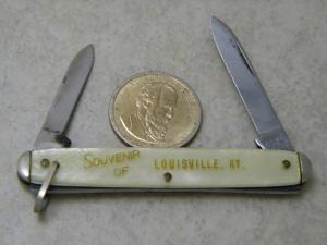 Kent NY City USA quotSouvenir of Louisville KYquot Pen Knife