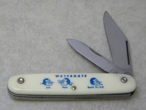 Colonial Prov USA "Watergate See Hear and Speak No Evil" Folding Knife 