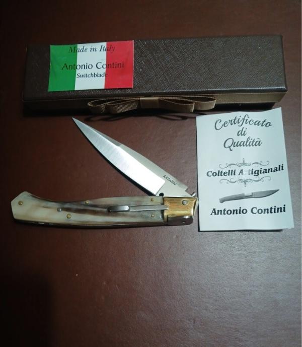 11" "DORGALESE" ITALIAN SWITCH BLADE "HANDMADE" BY ANTONIO CONTINI