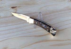 Buck 112 Ranger - Buck Medallion - African Ebony Handle S30V Blade - New