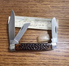 VINTAGE 1973-1986 SCHRADE NY USA 881 POCKET KNIFE & VIEW TUBE BOX 