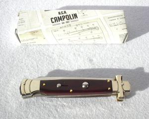 NEW AGA CAMPOLIN 9quot MALTESE EXOTIC COCOBOLO WOOD MODIFIED BAYONET BLADE NICKEL SILVER BOLSTERS