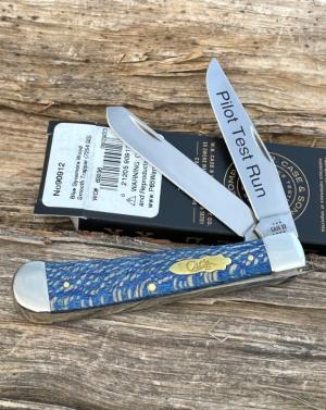 CASE XX  2023 BLUE SYCAMORE WOOD SMOOTH PILOT TEST RUN TRAPPER