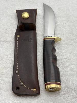 Schrade Vintage 497 quotThe 49erquot Fixed Blade Sheath Knife Made In USA