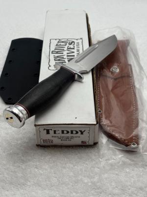 Bark River Teddy Fixed Blade Sheath Knife New In Box Made In USA