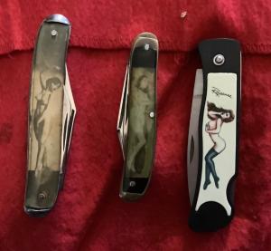 Three pinup knives