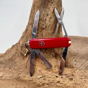 Retired Victorinox Swiss Army Knife Cavalier 58mm w7 Tools Red Scissors 168