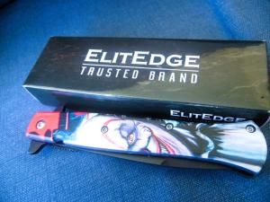 ELITEDGE TRUSTED BRAND SPRING ASSIST KNIFE NEW IN BOX GOOD EDGE & ACTION WORTH THE ADD