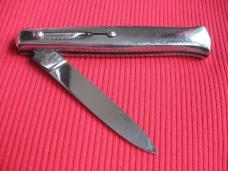 Vintage BARON Italian All Metal Button Open/Close STILETTO Switchblade Knife