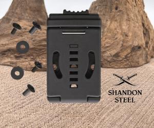 Leo Combat Triple-O Knife Belt Clip Black GRN Construction Dimensions 35quot x 2quot