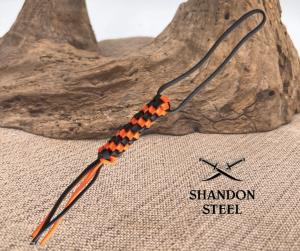 We Knife Co Ltd Paracord Lanyard A03C Pocket Knife Accessory Orange Black NIB