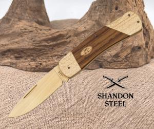 JJs Knife Kit Lockback Folding Knife American Hardwood And Metal Construction