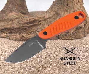 Kizer Cutlery 7quot Hare Orange G10 D2 Steel Fixed Blade Knife wSheath 1077A1