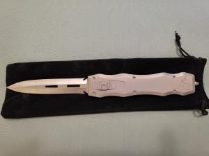 NIB Desert Knife Works OTF DA quotSANDSHARKquot GEN II SS CHASSIS SATIN M390 DE BLADE