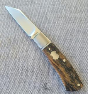 Poroshyn Bark Mammoth Native...3 5/8" closed...M390..3 5/8" closed..Direct from maker...Box & coa