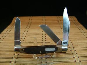 SCHRADE OLD TIMER 8OT SR. STOCKMAN USA MADE VINTAGE HIGH CARBON STEEL FOLDING 3 BLADE POCKET KNIFE