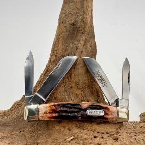 Marbles Bone Stag 4 Blade Congress Folding Pocket Knife Stainless (144)