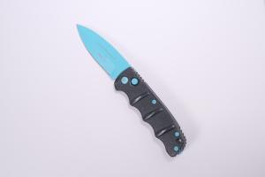 Boker Blue Scorpion Kalashnikov Dagger Automatic Knife (Electric Blue D2)