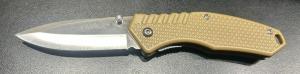 Camillus Linerlock Pocket Knife, Desert Sand Scales