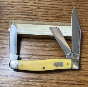 VINTAGE SCHRADE NY USA 881Y POCKET KNIFE AND VIEW TUBE BOX - EXCELLENT NOS