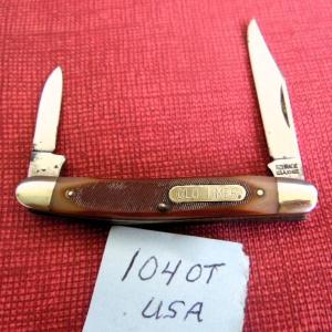 VINTAGE SCHRADE USA OLD TIMER 104OT DELRIN SCALES 3quot PEN KNIFE PREOWNED STORED amp VERY NICE