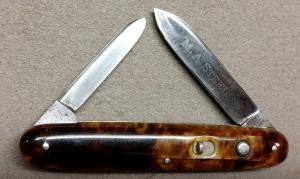 Schrade Cut Co Double with Etch M A STEEL
